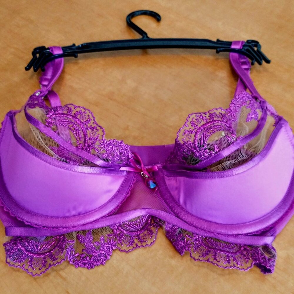 Honey Birdette Madison Amethyst Bra Size 32D